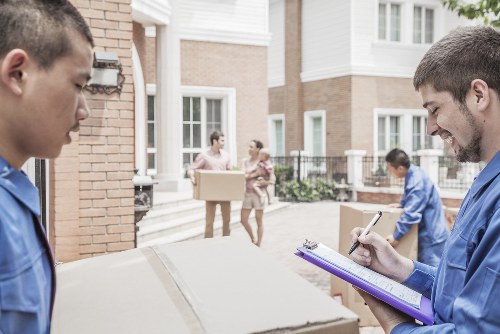 Professional movers planning an office relocation in Barnet.