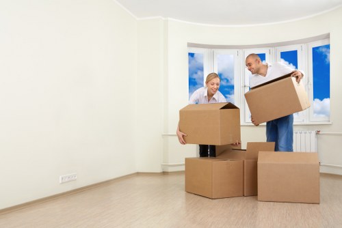 Professional movers assisting with a commercial relocation in Barnet